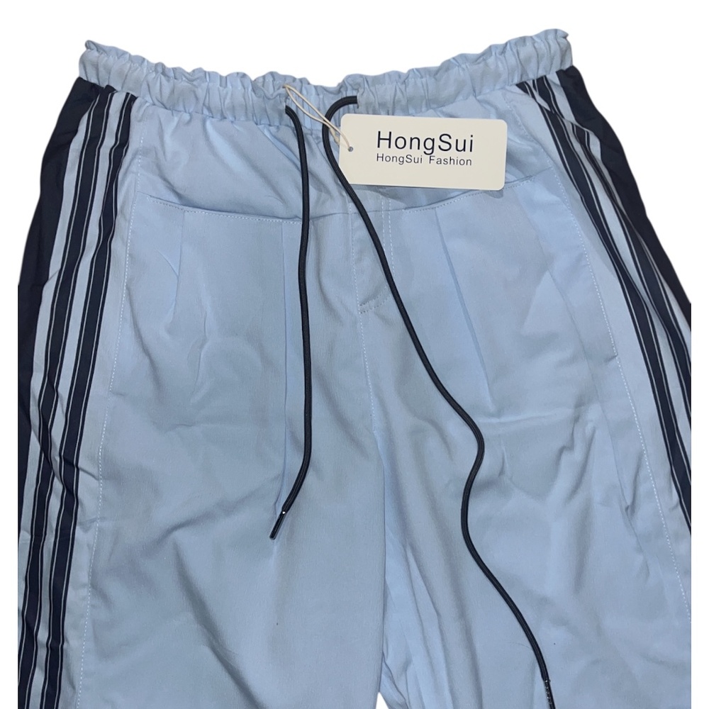 Women's Light Blue Track Pants NWT Size Medium